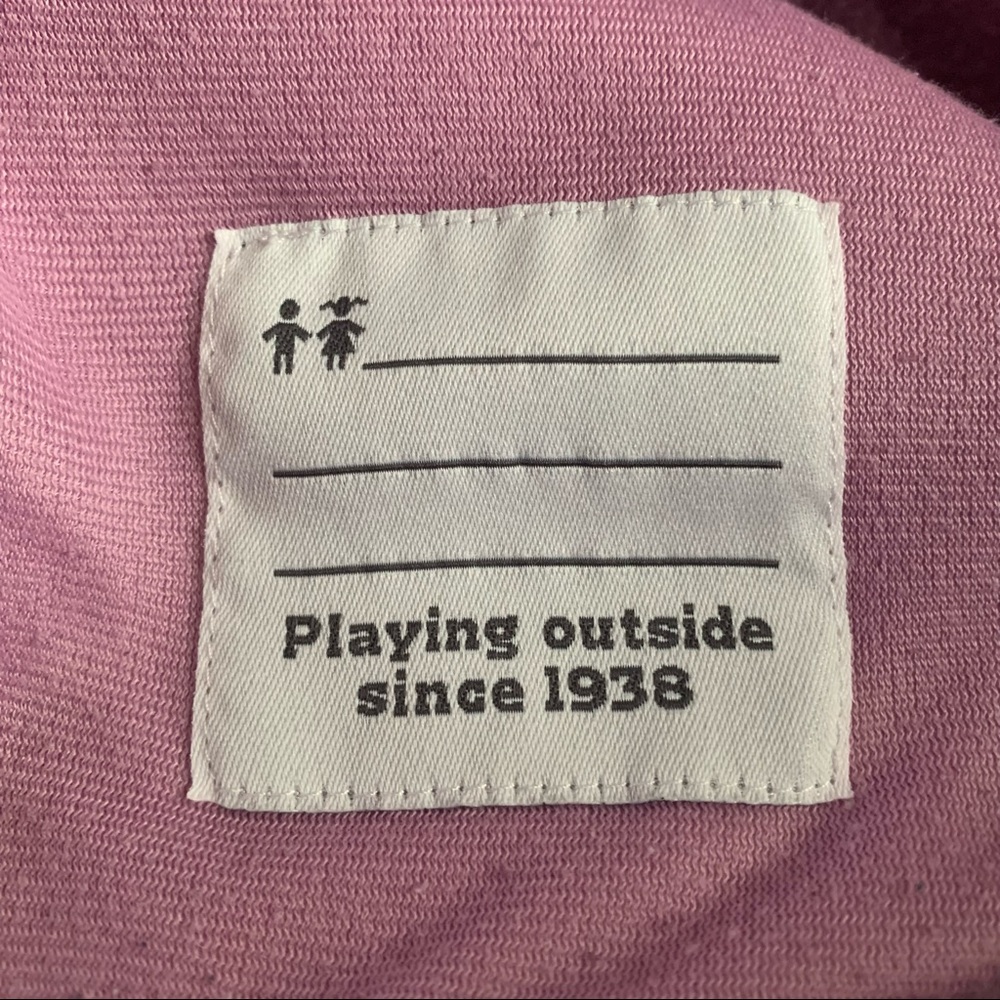 Columbia Size Medium Girls Pink Gray Full Zip Side Pockets Hoodie Fleece Jacket - Picture 4 of 4
